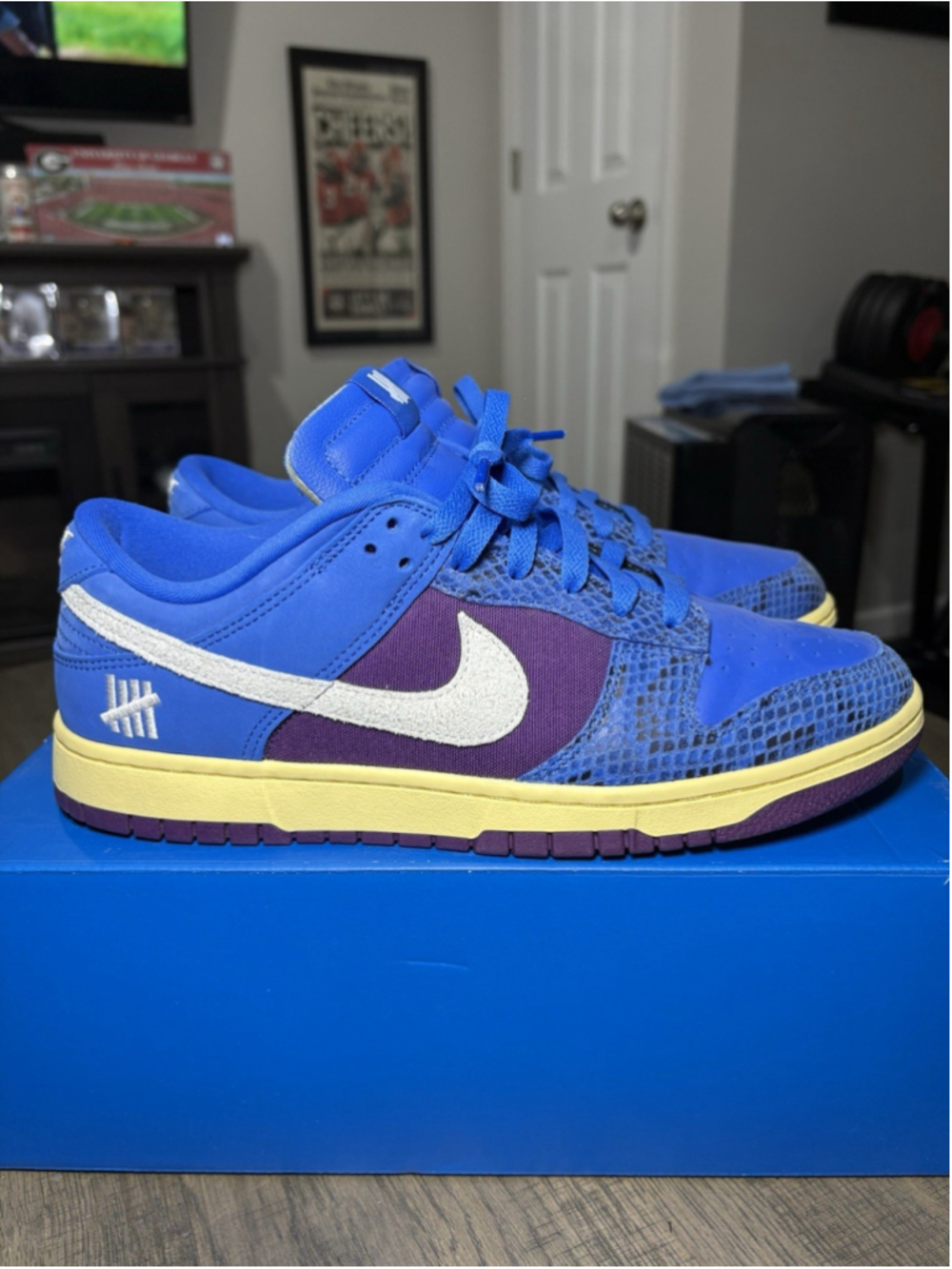 Nike Dunk Low SP Undefeated 5 On It Blue/White/Purple DH6508-400 Men Size 10.5